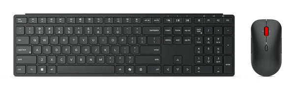 Lenovo 4X31S04843 Tastatur Maus enthalten Büro RF Wireless + Bluetooth Französisch, Deutsch Schwarz