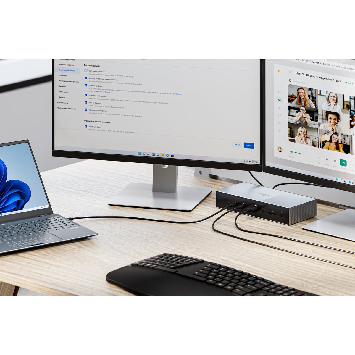 Kensington SD5000T5 EQ Thunderbolt 5 Triple 4K Dockingstation mit 140 W PD - Windows/macOS
