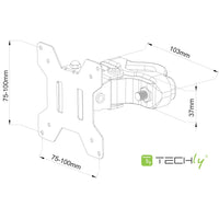 Techly ICALCD100BK Tisch/Bank Schwarz