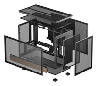 DeepCool CH260 WOOD Micro Tower Schwarz, Holz
