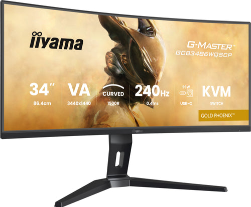 iiyama G-MASTER GCB3486WQSCP-B1 Computerbildschirm 86,4 cm (34") 3440 x 1440 Pixel UltraWide Quad HD Schwarz