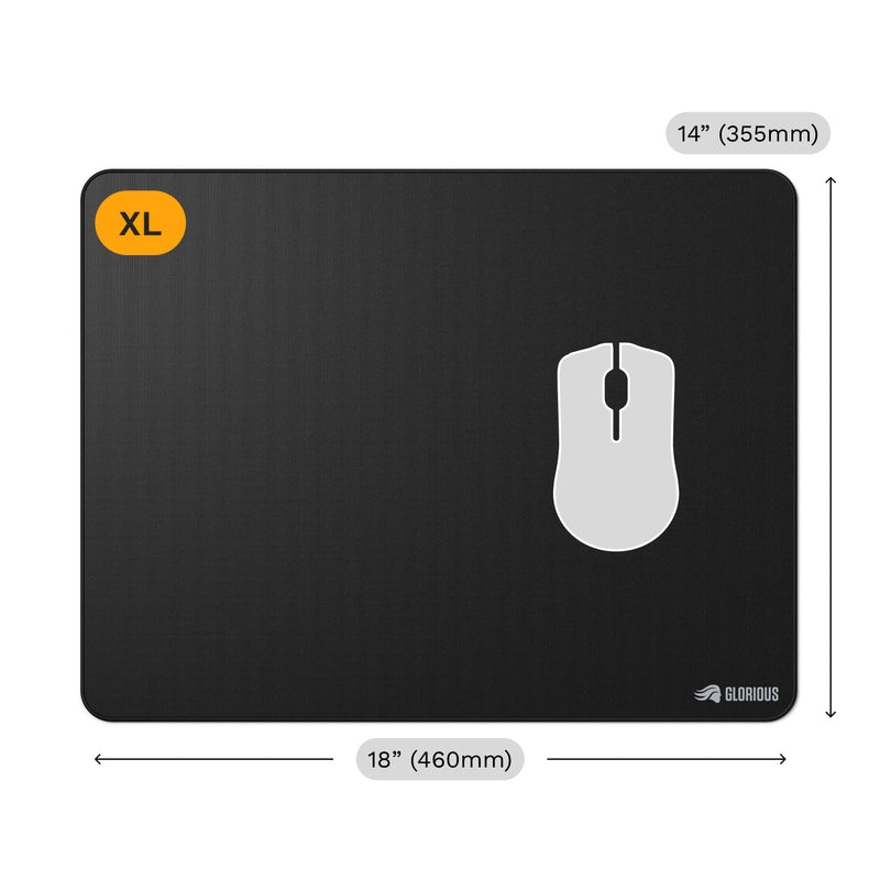Glorious Gaming GLO-MP2-CLTH-STC-XL-BLK Mauspad Gaming-Mauspad Schwarz
