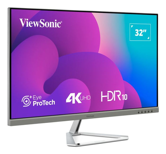 Viewsonic VX3276-4K-MHD-2 Computerbildschirm 81,3 cm (32") 3840 x 2160 Pixel 4K Ultra HD LCD Schwarz, Silber