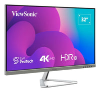 Viewsonic VX3276-4K-MHD-2 Computerbildschirm 81,3 cm (32") 3840 x 2160 Pixel 4K Ultra HD LCD Schwarz, Silber