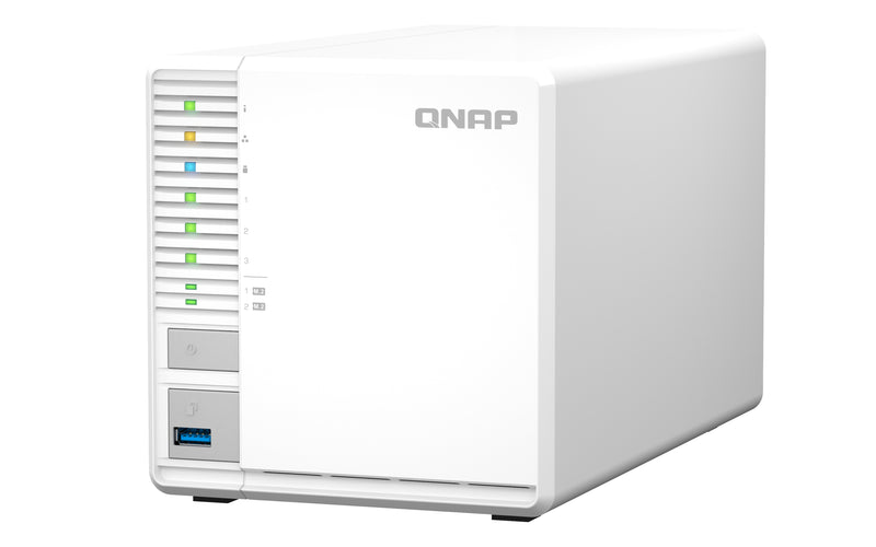 QNAP TS-364 NAS Tower Intel® Celeron® N5095 8 GB DDR4 0 TB QNAP Turbo System Weiß