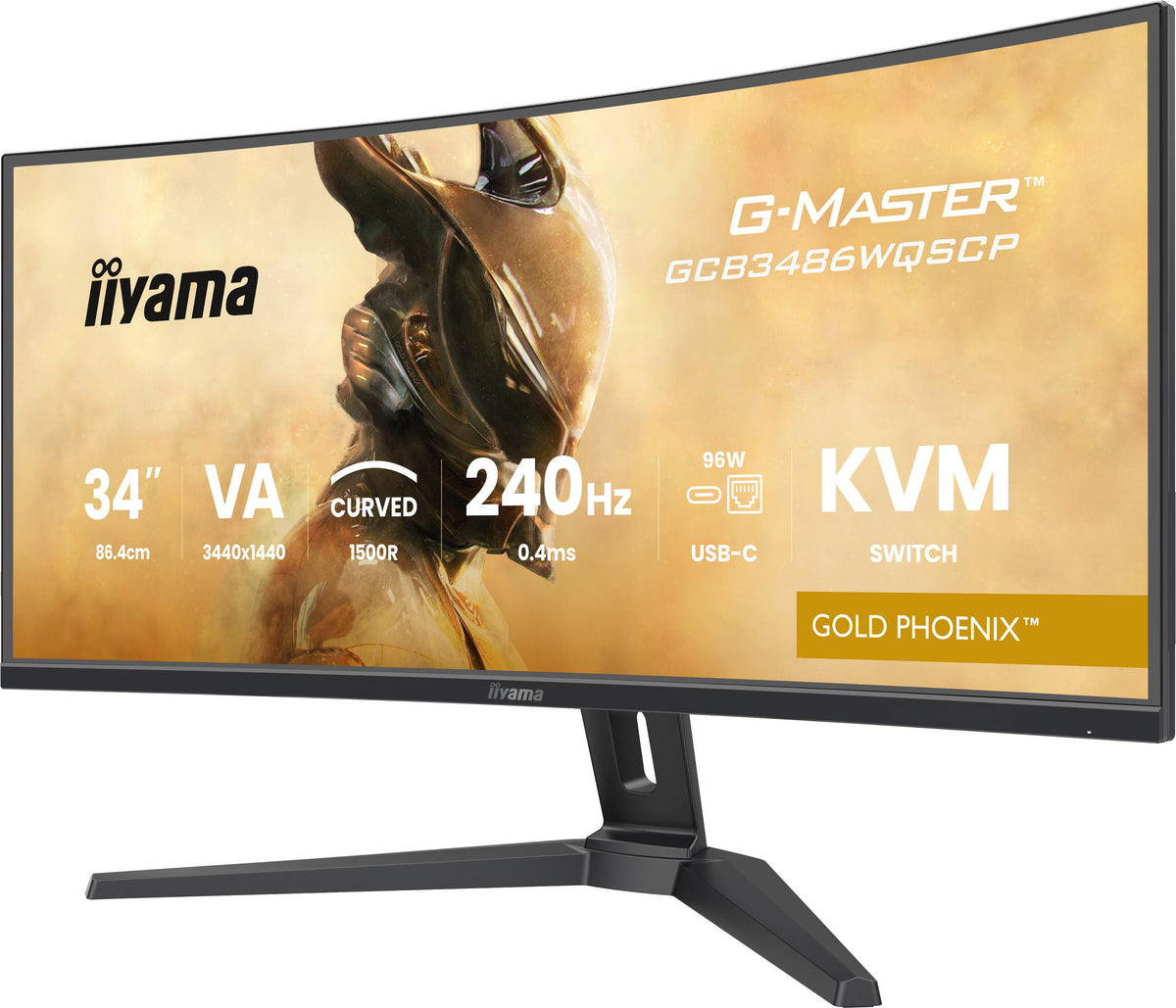 iiyama G-MASTER GCB3486WQSCP-B1 Computerbildschirm 86,4 cm (34") 3440 x 1440 Pixel UltraWide Quad HD Schwarz