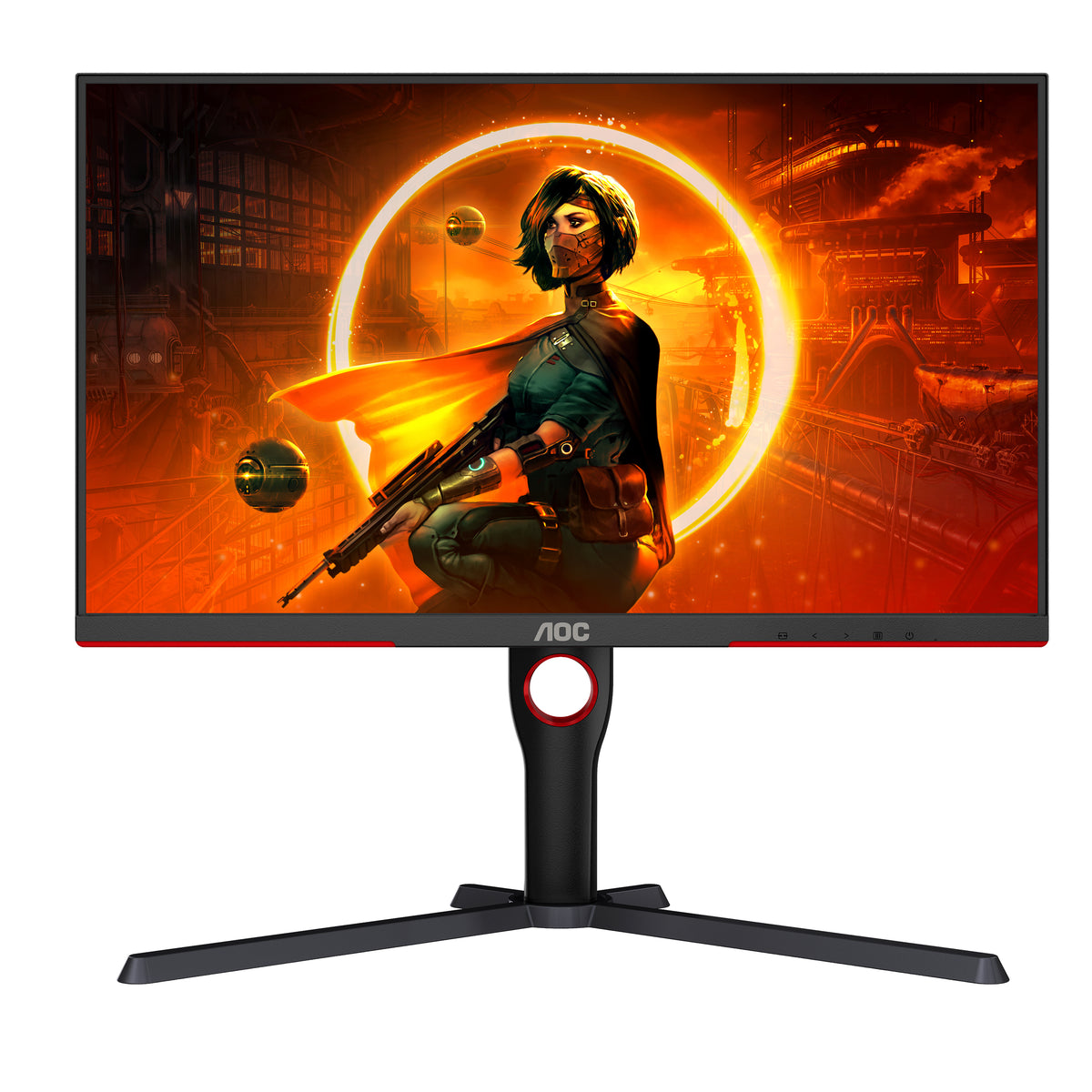 AOC G3 Q27G3XMN/BK Computerbildschirm 68,6 cm (27") 2560 x 1440 Pixel 2K Ultra HD LED Schwarz, Rot