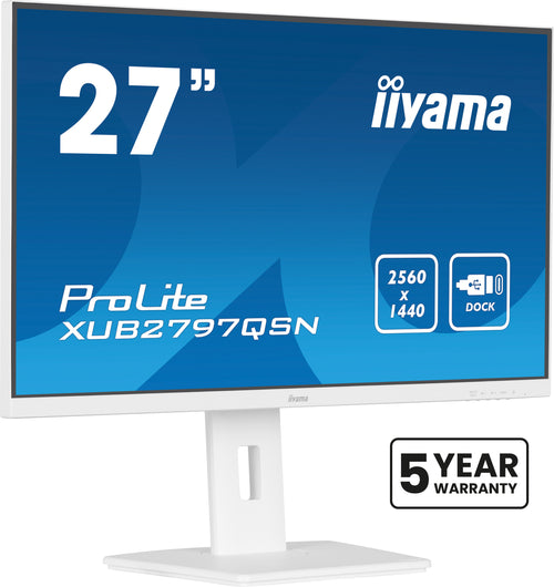 iiyama G-MASTER XUB2797QSN-W2 Computerbildschirm 68,6 cm (27") 2560 x 1440 Pixel Quad HD LED Weiß