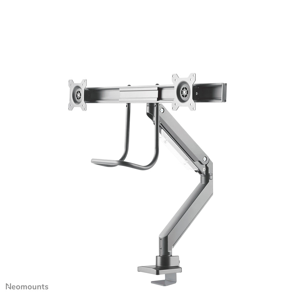 Neomounts NM-D775DXSILVER Monitorarm 10-32" - Gasfeder - Topfix - 180°-Stopp