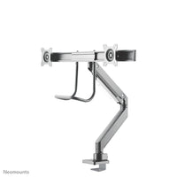 Neomounts NM-D775DXSILVER Monitorarm 10-32" - Gasfeder - Topfix - 180°-Stopp