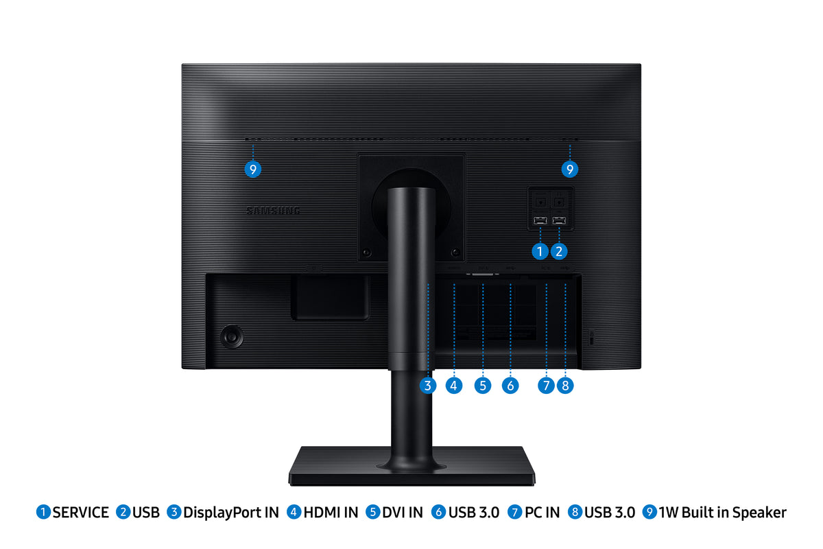 Samsung T45F Computerbildschirm 61 cm (24") 1920 x 1200 Pixel WUXGA LCD Schwarz