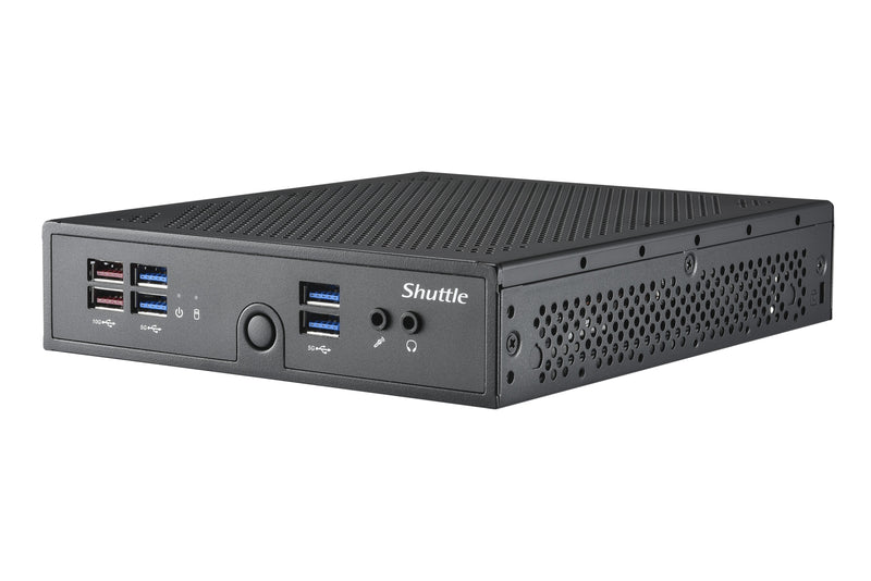 Shuttle XPC slim Barebone DS50U3, Intel i3-1315U, 2x LAN (1x 2.5Gbit ,1x 1Gbit), 1xCOM,1xHDMI,1xDP, 1x VGA, lüfterlos, 24/7 Dauerbetrieb