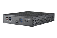 Shuttle POS System DS500, Celeron 7305, 8GB DDR5, 120 GB M.2 SSD (NVMe) 2x LAN (1x 2.5Gbit ,1x 1Gbit), 1xCOM,1xHDMI,1xDP, 1x VGA, lüfterlos, 24/7 Dauerbetrieb