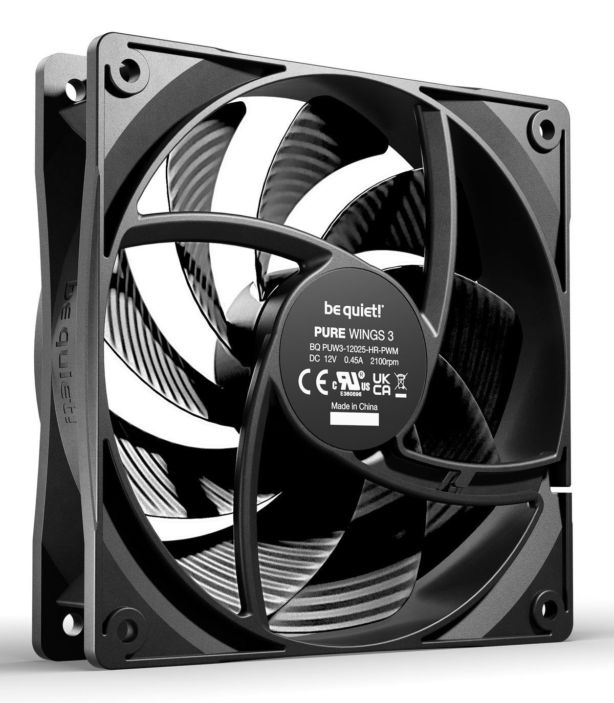 be quiet! Pure Wings 3 120mm | PWM high-speed Triple Pack Computergehäuse Ventilator 12 cm Schwarz 3 Stück(e)