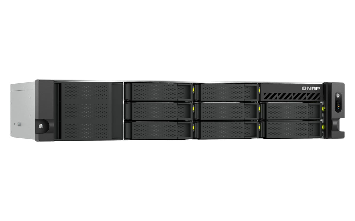QNAP TS-H1073BXEU-RP NAS Rack (2U) Ryzen Embedded V1780B 8 GB DDR4 QNAP QTS Schwarz