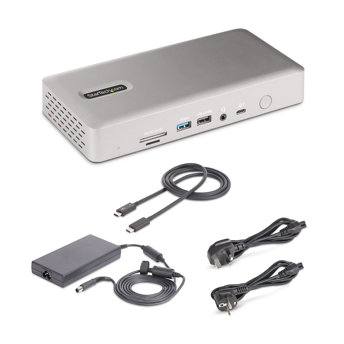 StarTech.com Universelle Thunderbolt 4 und USB4 Dockingstation, Quad-Display unter Windows, Dual-Display mit MacBook, HDMI DP-Dock mit 100W Ladung
