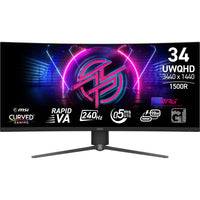 MSI MPG 346CQRF X24 Computerbildschirm 86,4 cm (34") 3440 x 1440 Pixel UltraWide Quad HD Schwarz