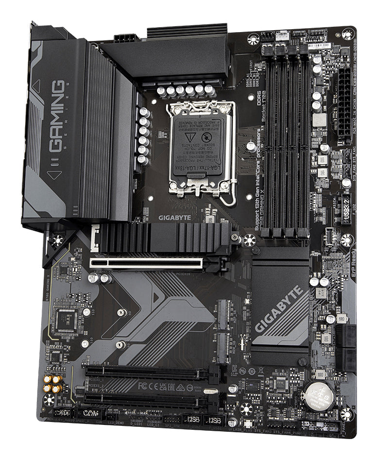 GIGABYTE B760 GAMING X Mainboard - Unterstützt Intel Core Prozessoren der 14. Generation, 8+1+1 Phasen digitales VRM, bis zu 7600MHz DDR5 (OC), 3x PCIe 4.0 M.2, 2.5GbE LAN, USB 3.2 Gen 2