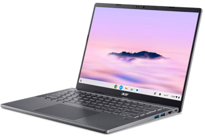 Acer Chromebook CBE794-1T-71DN Intel Core Ultra 7 155U 35,6 cm (14") Touchscreen WUXGA 16 GB LPDDR5x-SDRAM 512 GB SSD Wi-Fi 7 (802.11be) ChromeOS Grau QWERTZ Deutsch