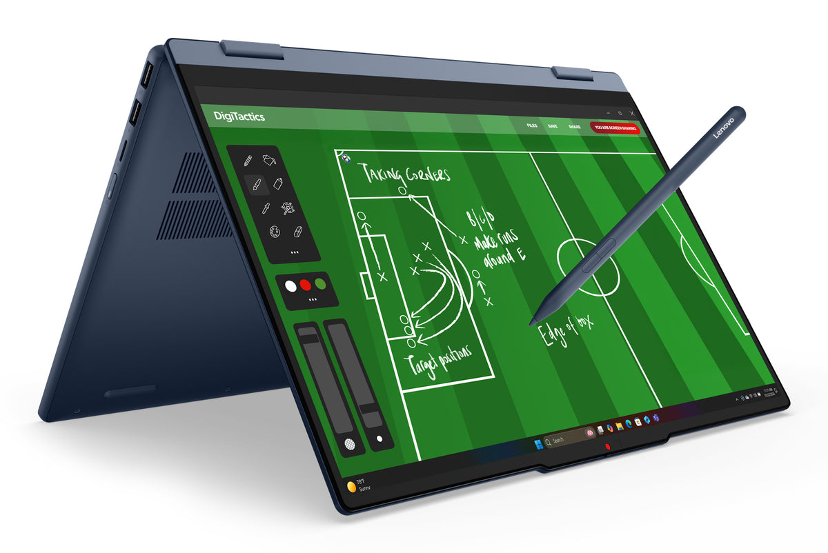 Lenovo IdeaPad 5 2-in-1 15AGP11 Copilot+ PC AMD Ryzen AI 5 430 Hybrid (2-in-1) 38,9 cm (15.3") Touchscreen WUXGA 16 GB DDR5-SDRAM 512 GB SSD Wi-Fi 7 (802.11be) Windows 11 Home Blau Deutsch