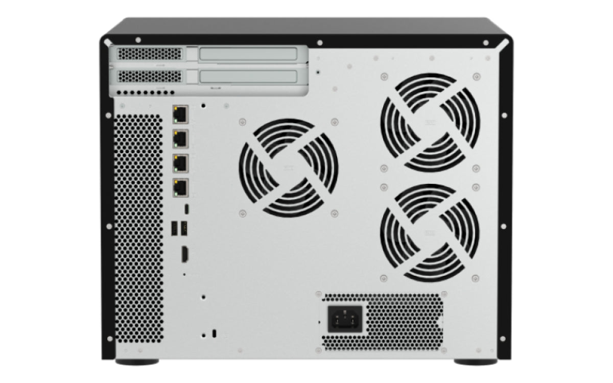 QNAP TVS-H1677AX-R5-16G NAS & Speicherserver Tower AMD Ryzen™ 5 16 GB DDR5 0 TB QuTS hero Schwarz