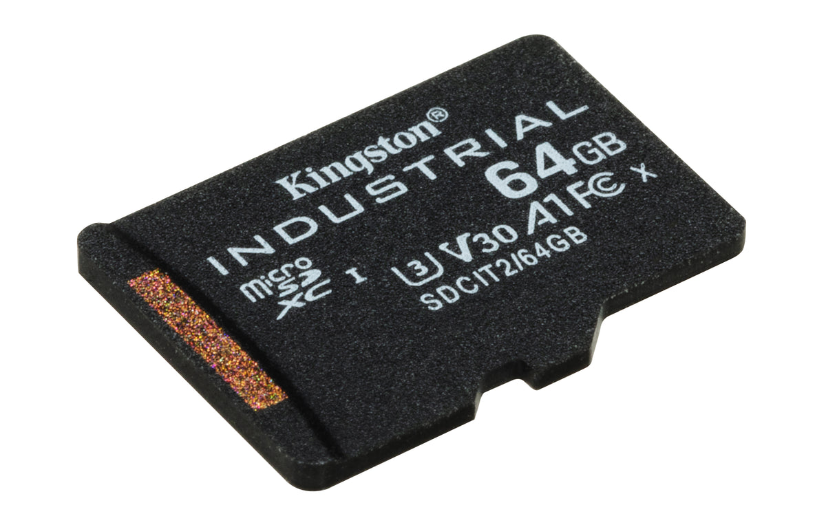 Kingston Technology 64GB microSDXC Industrial C10 A1 pSLC Karte Einzelpackung ohne Adapter