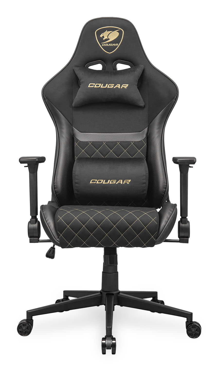 COUGAR Gaming-Stuhl Armor One V2 Gold F, PVC/Stoff, Schwarz