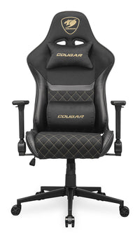 COUGAR Gaming-Stuhl Armor One V2 Gold F, PVC/Stoff, Schwarz