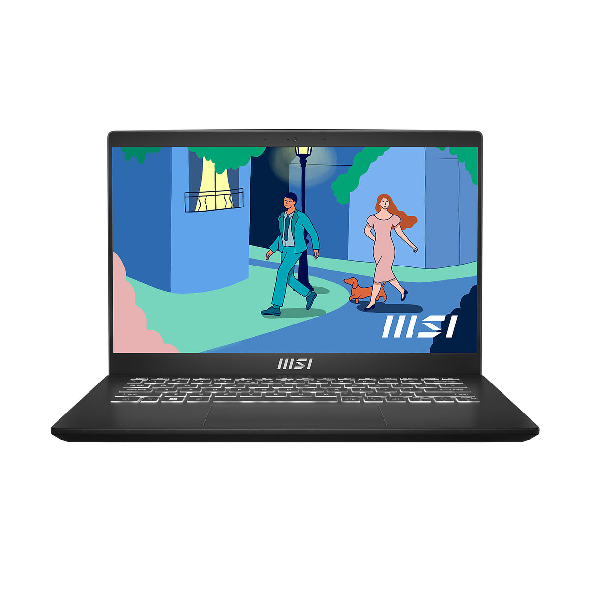 MSI Modern 14 C7M-427XFR AMD Ryzen™ 7 7730U Laptop 35,6 cm (14") Full HD 16 GB DDR4-SDRAM 512 GB SSD Wi-Fi 6E (802.11ax) FreeDOS Schwarz