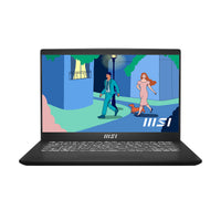 MSI Modern 14 C7M-427XFR AMD Ryzen™ 7 7730U Laptop 35,6 cm (14") Full HD 16 GB DDR4-SDRAM 512 GB SSD Wi-Fi 6E (802.11ax) FreeDOS Schwarz