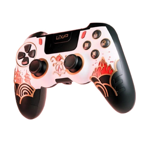 Lexip Assassin Schwarz, Gold, Rot, Weiß Bluetooth/RF/USB Gamepad Analog / Digital Android, Nintendo Switch, PC, PlayStation 4
