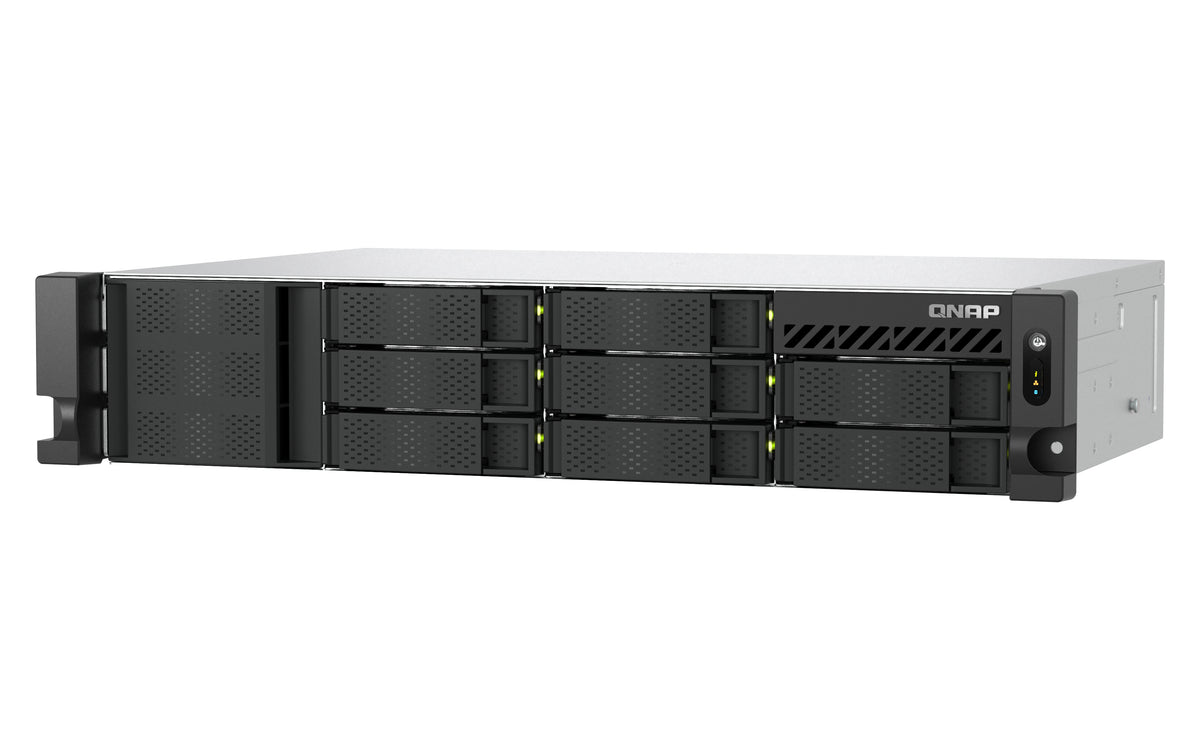 QNAP TS-855EU-8G NAS & Storage Server Rack (2U) Intel Atom® C5125 8GB DDR4 0TB QuTS hero Black