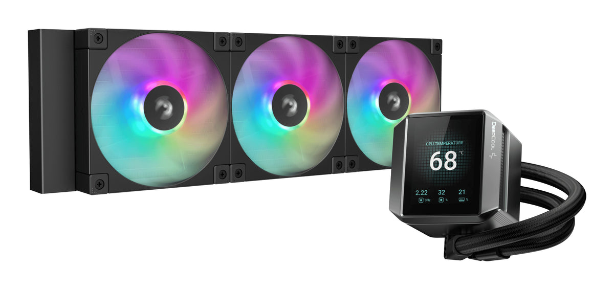 DeepCool MYSTIQUE 360 ARGB Prozessor All-in-One-Flüssigkeitskühler 12 cm Schwarz 1 Stück(e)