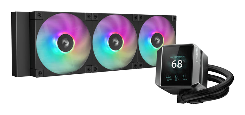 DeepCool MYSTIQUE 360 ARGB Prozessor All-in-One-Flüssigkeitskühler 12 cm Schwarz 1 Stück(e)