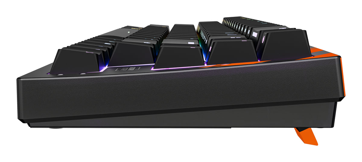 CHERRY K5 PRO TMR COMPACT Tastatur Gaming USB QWERTZ Deutsch Schwarz, Orange