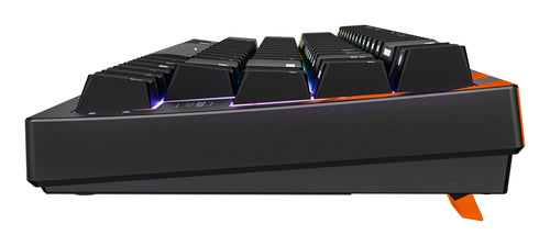 CHERRY K5 PRO TMR COMPACT Tastatur Gaming USB QWERTZ Deutsch Schwarz, Orange
