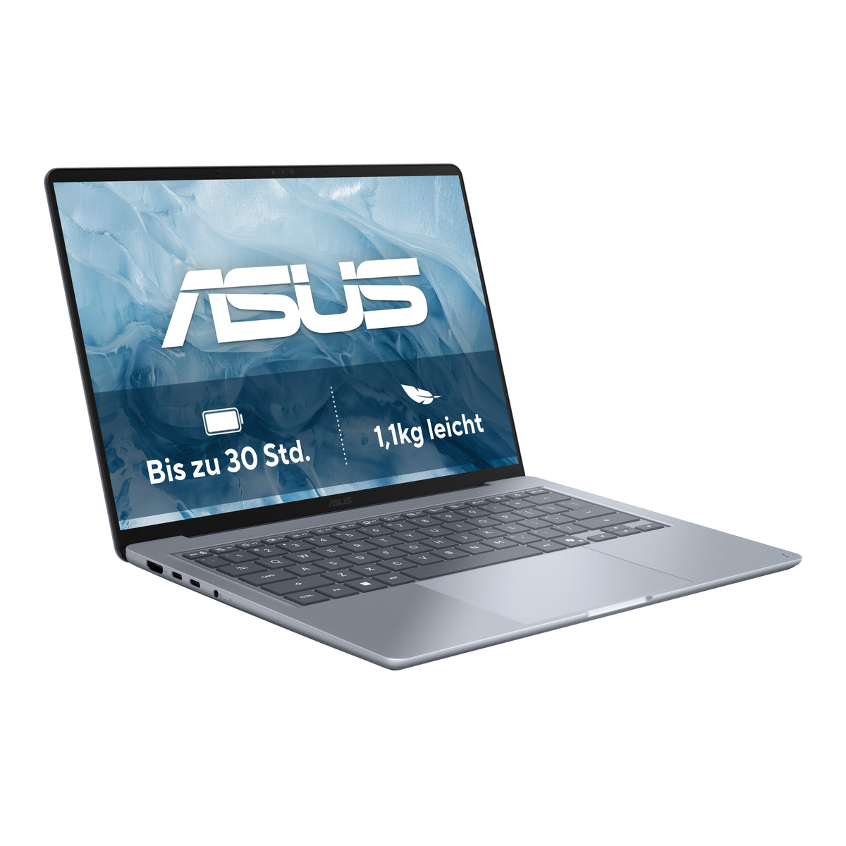 ASUS Zenbook 14 UX3480QA-SF003W Copilot+ PC Snapdragon X1-26-100 Laptop 35,6 cm (14") WUXGA 16 GB LPDDR5x-SDRAM 512 GB SSD Wi-Fi 6E (802.11ax) Windows 11 Home Blau