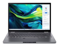 Acer Aspire Spin 14 ASP14-52MTN-713L Intel Core Ultra 7 155U Hybrid (2-in-1) 35,6 cm (14") Touchscreen WUXGA 16 GB LPDDR5x-SDRAM 1 TB SSD Wi-Fi 6 (802.11ax) Windows 11 Home Grau