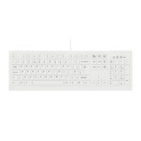 Contour Design Active Key AK-C8100F-UVS-W/UK Tastatur Medizinisch USB QWERTY UK Englisch Weiß