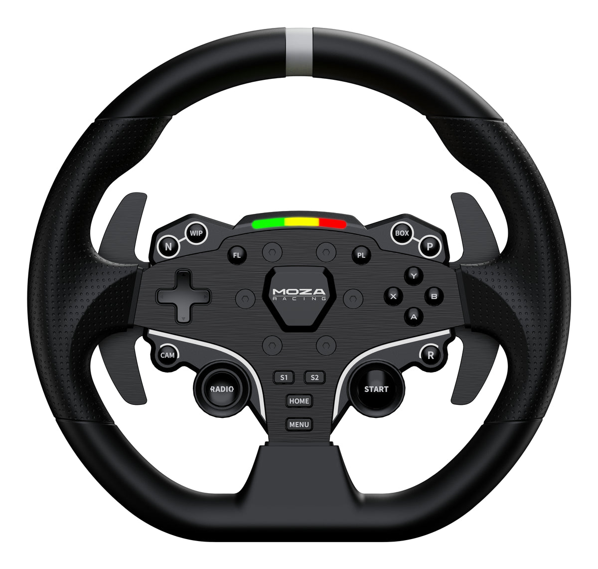 Moza Racing RS074 Gaming-Controller Schwarz Bluetooth/USB Lenkrad + Pedale Digital PC