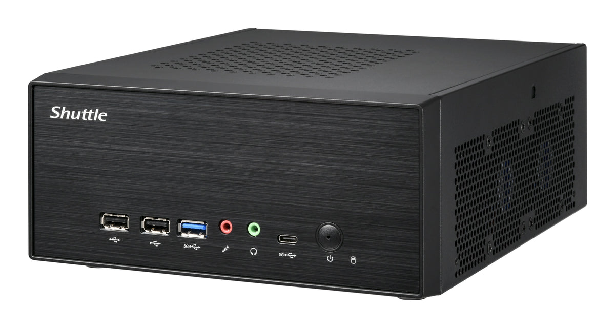 Shuttle XPC slim Barebone XB860G2 - S1851, Intel H860, 1xDP, 2xHDMI, 2 PCIe Slots (1x 16X & 1x X1), 2x Intel LAN (1G + 2.5G), 8x USB, 3x M.2, 24/7 Dauerbetrieb