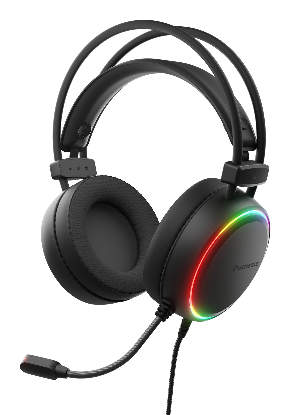 GENESIS NSG-2307 Headphones & Headset Wired Headband Gaming USB Type-A Black