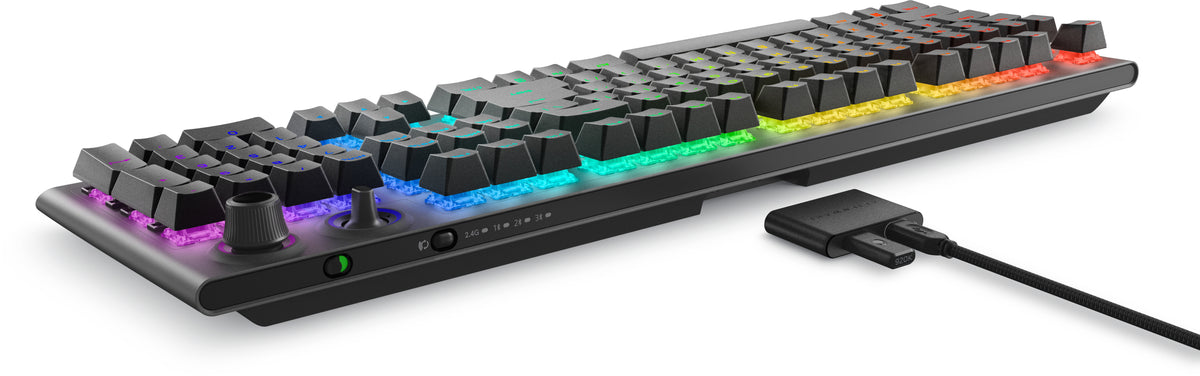 Alienware Tri-Mode AW920K Tastatur Gaming USB + RF Wireless + Bluetooth Grau