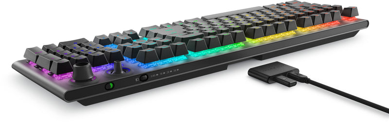 Alienware Tri-Mode AW920K Tastatur Gaming USB + RF Wireless + Bluetooth Grau
