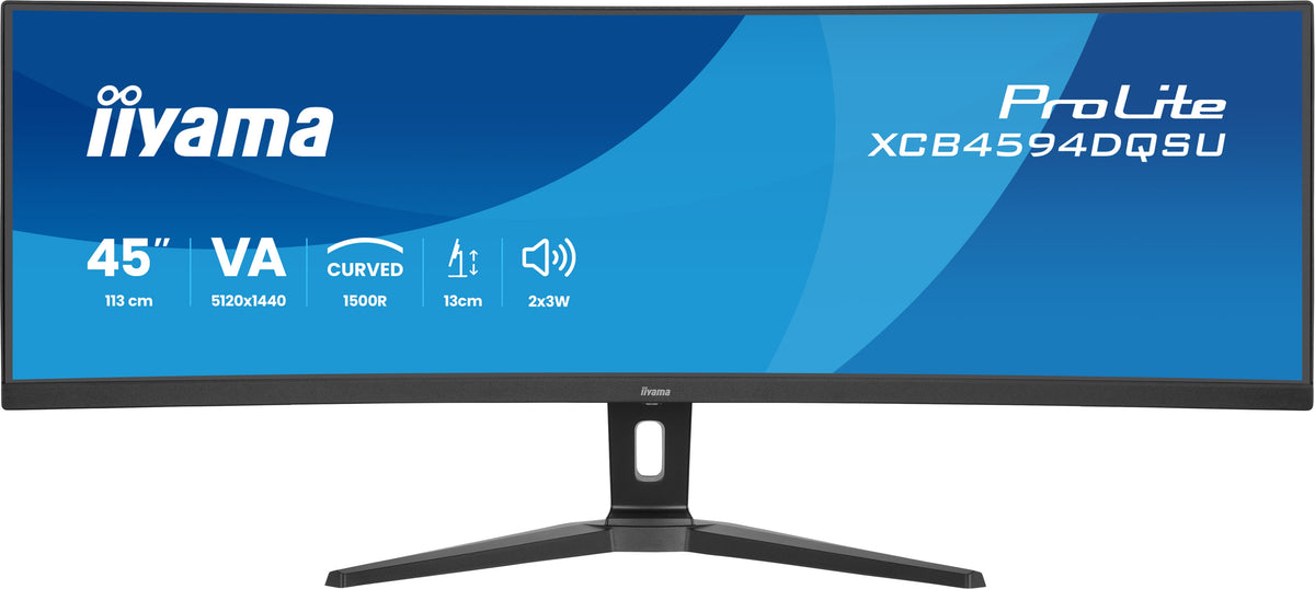 iiyama ProLite XCB4594DQSU-B1 Computerbildschirm 113 cm (44.5") 5120 x 1440 Pixel Dual QHD LED Schwarz