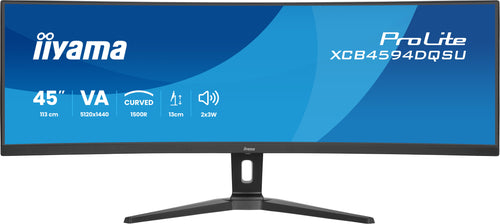 iiyama ProLite XCB4594DQSU-B1 Computerbildschirm 113 cm (44.5") 5120 x 1440 Pixel Dual QHD LED Schwarz