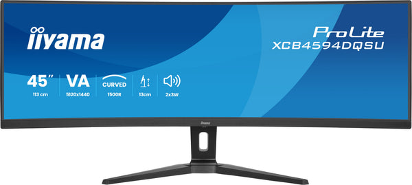 iiyama ProLite XCB4594DQSU-B1 Computerbildschirm 113 cm (44.5") 5120 x 1440 Pixel Dual QHD LED Schwarz