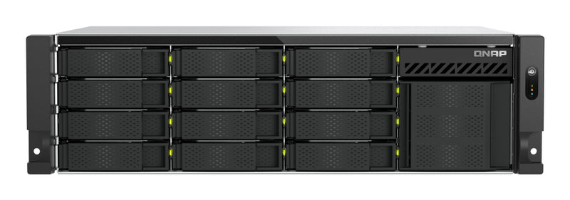 QNAP TS-H1655XEU-RP Speicherserver Rack (3U) Intel Atom® C5125 8 GB DDR4 0 TB QuTS hero Schwarz, Grau
