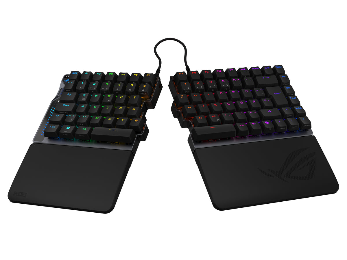ASUS ROG Falcata Tastatur Gaming USB + RF Wireless + Bluetooth QWERTZ Deutsch Schwarz