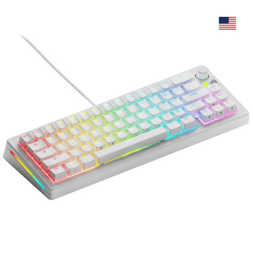 Glorious Gaming GMMK 3 65% Prebuilt Tastatur USB QWERTY US Englisch Weiß